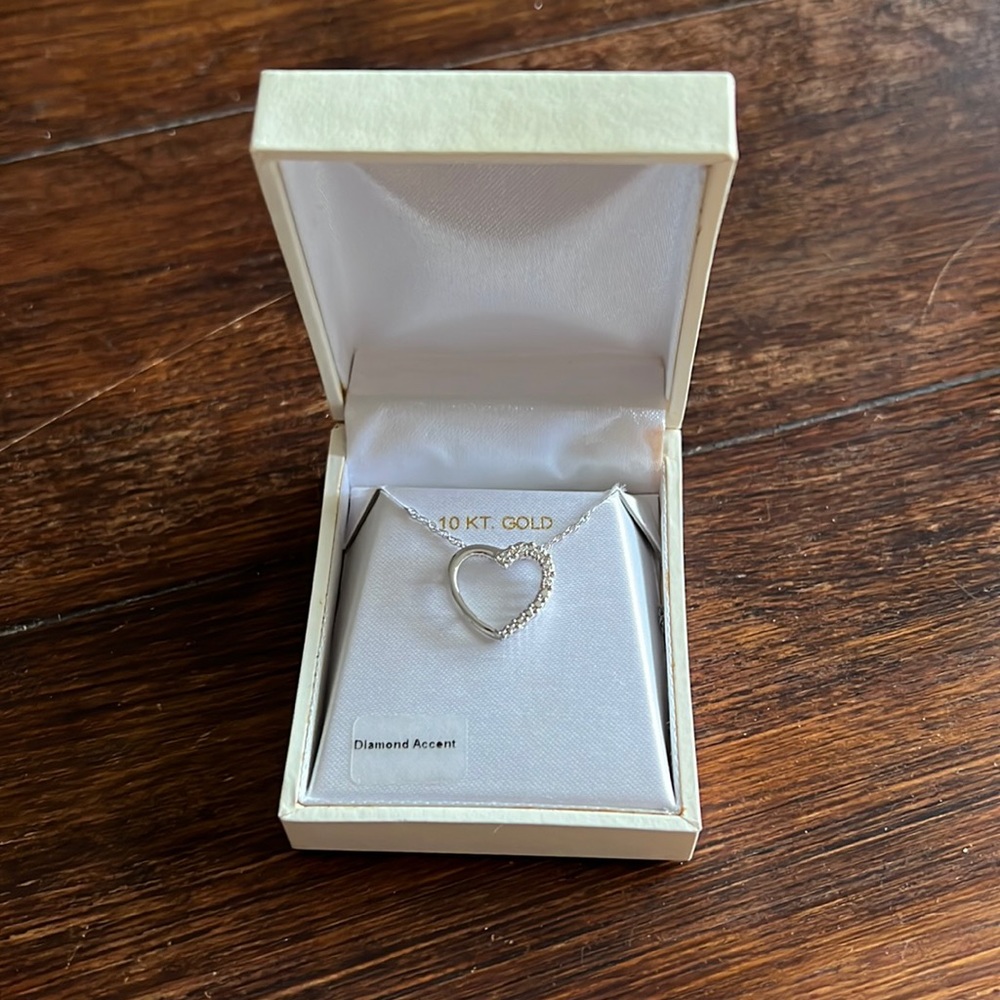 Diamond accent heart necklace